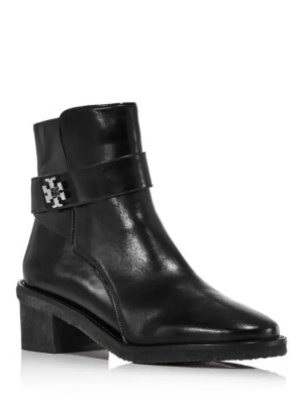 TORY BURCH Women's Kira Block Heel Booties In Perfect Black Size 5